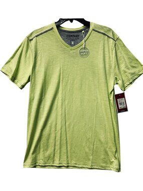 Company Eighty One Mens Lemon Ice V-Neck T-Shirt Large Super Soft Cotton Blend